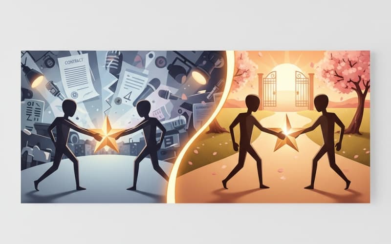 芸能事務所独立の裏側:なぜ揉める?仕組みと円満解決への道筋を徹底解説